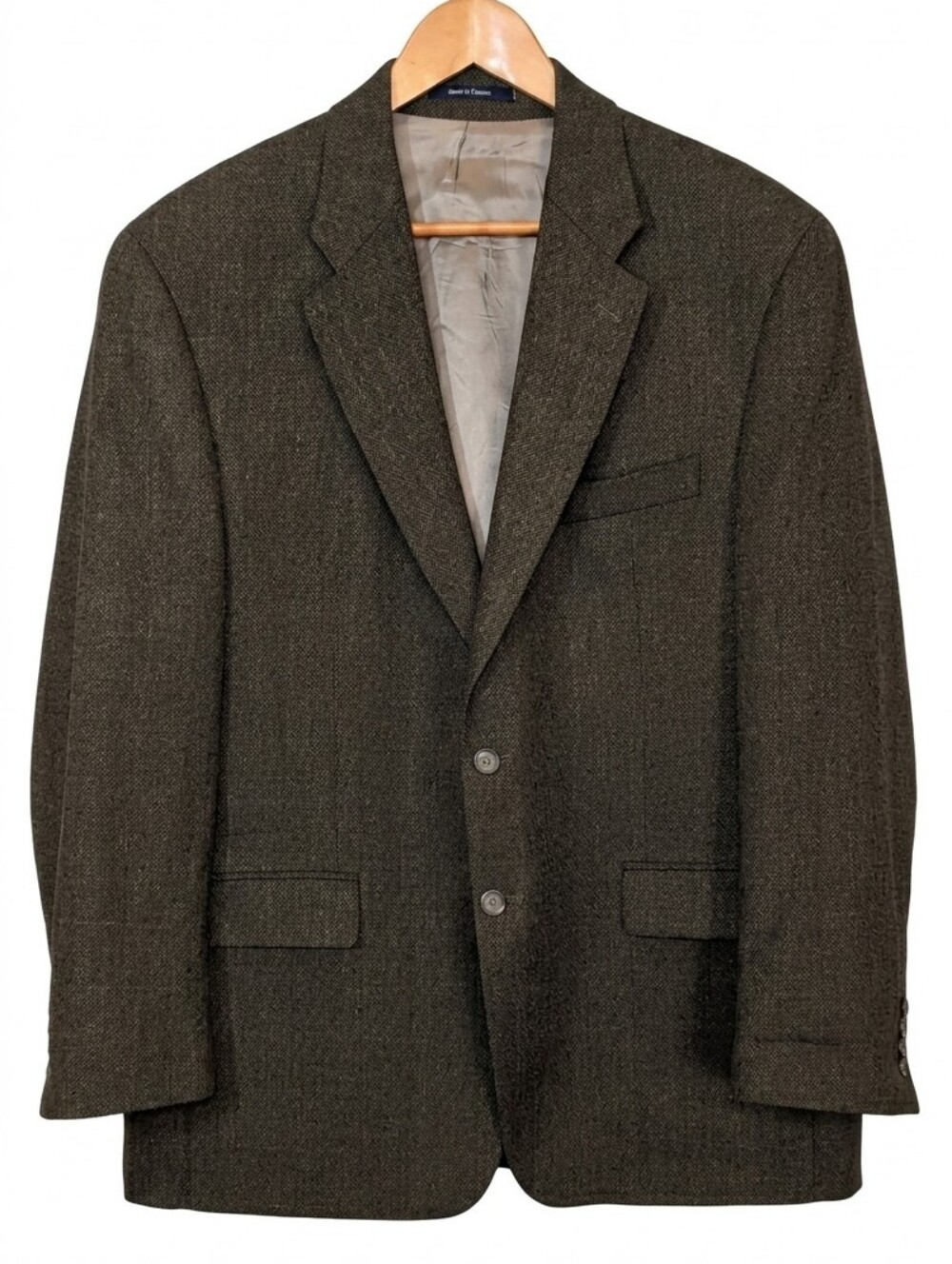Chaps Ralph Lauren Brown Plaid Lambswool Sport Coat Blazer Mens Size 44R Canada